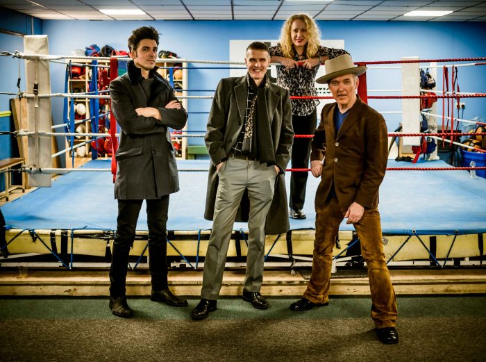 Dave Graney, Clare Moore, Malcolm Ross and Georgio the Dove Valentino